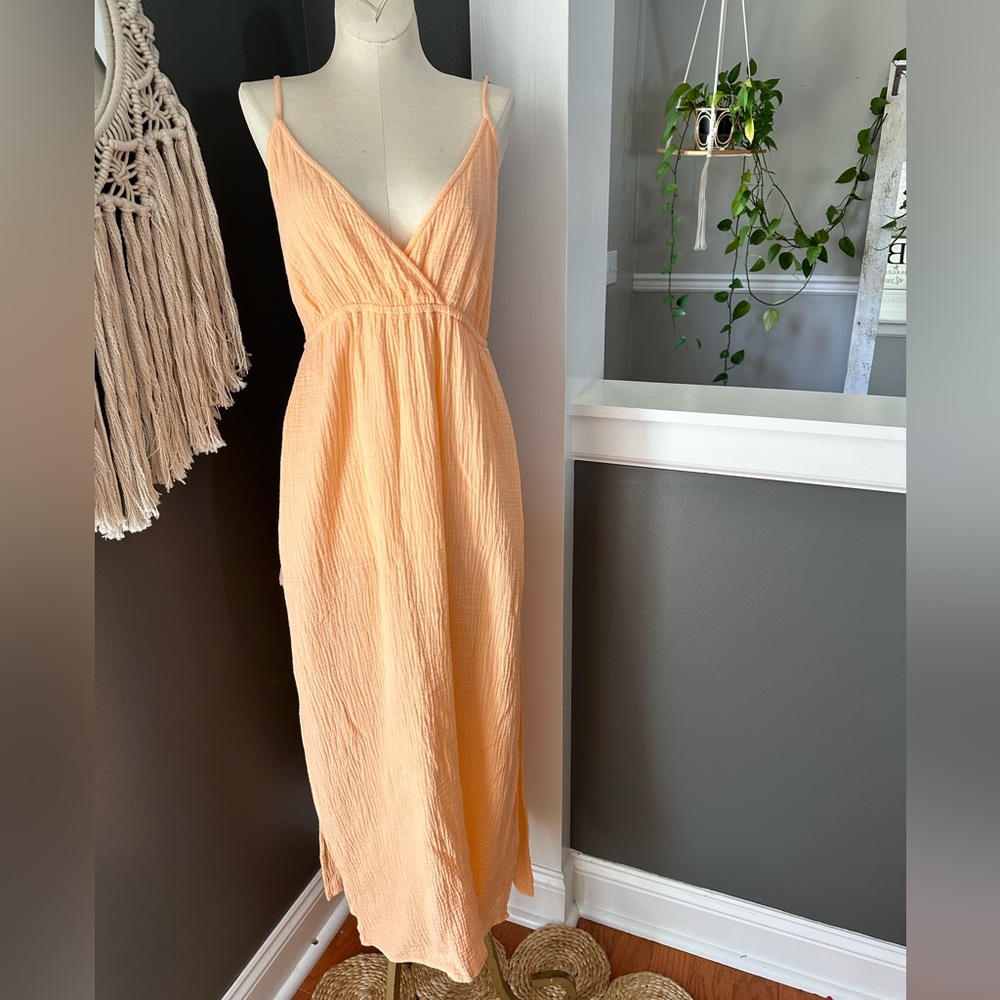 Beachy swim coverup with sexy side thigh slits